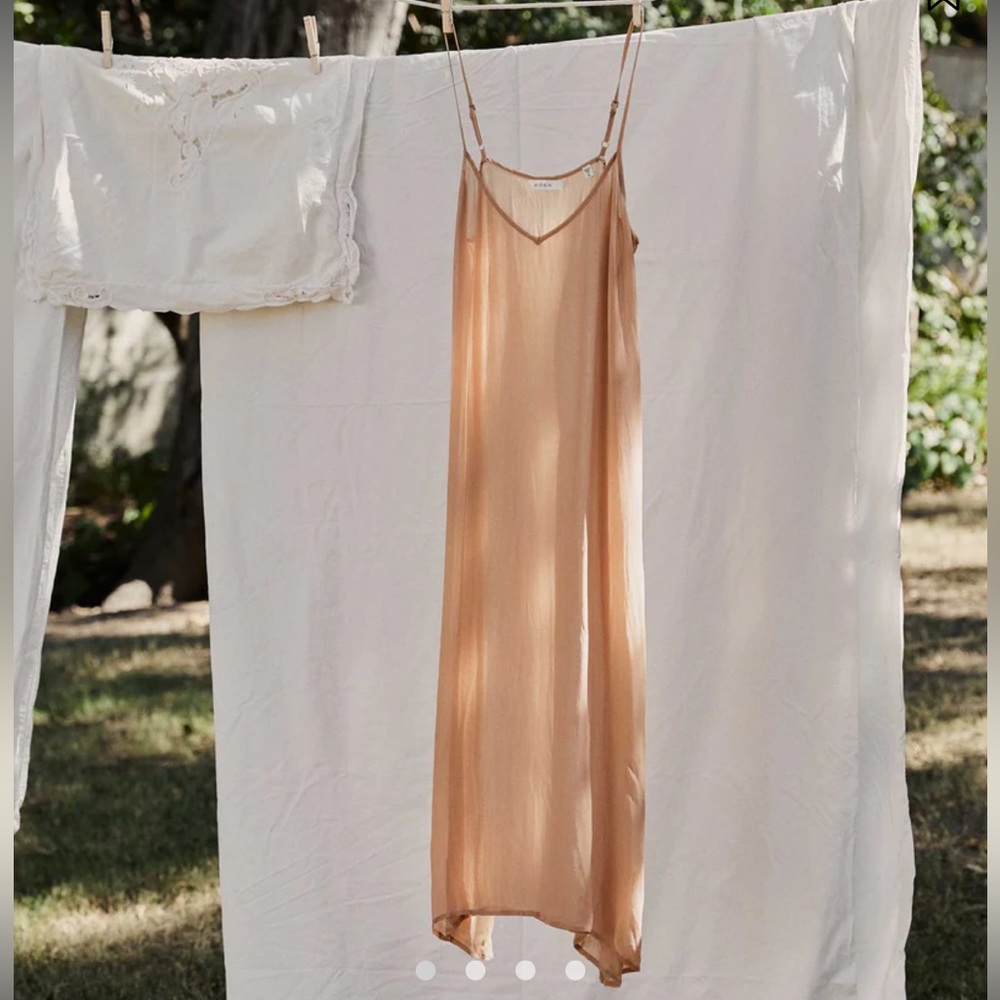 Doen Tan V-Neck Slip Dress